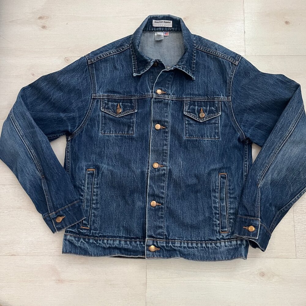 American Apparel Jeans Men's Trucker Jacket Size XL